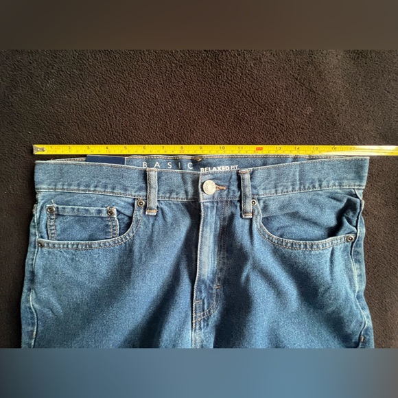 Basic Editions Relaxed Fit KMart Men’s Denim Jeans labeled 31 inch waist but 34 - Picture 5 of 14